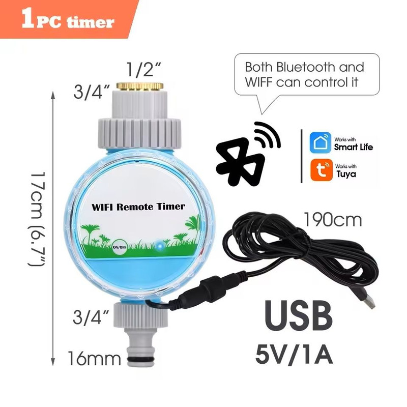 Adjustable Garden Misting System With Flexible Brass Spray Kit Cooling Fogging Watering Hose 13