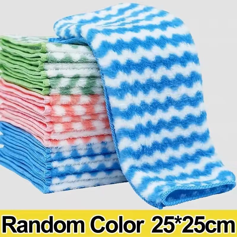 5 10 20 Piece Ultra Fine Fiber Kitchen Towel Set Soft Absorbent Stain Removing Cleaning Cloths 12