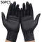 100 50 20 Piece Black Nitrile Disposable Gloves Set Waterproof Non Slip For Cleaning And Hairdressi 6