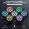 4 Piece RGB Wireless Rechargeable Stage Lights With 12 LED Mini Par Uplights For Party And Event Li 1