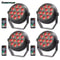 4 Piece RGB Wireless Rechargeable Stage Lights With 12 LED Mini Par Uplights For Party And Event Li 0