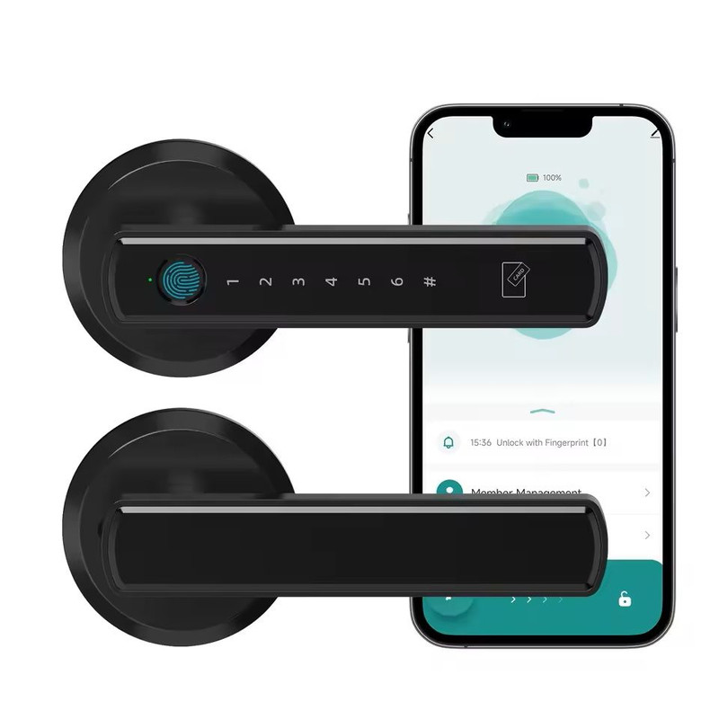 Smart Fingerprint Door Lock With Touchscreen Keypad And App Remote Control 0