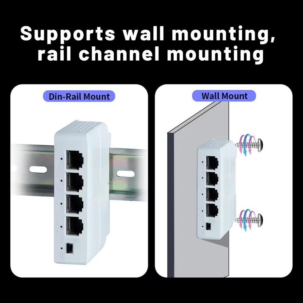 4 Port PoE Extender For IP Camera PoE Switch And NVR Transmission Repeater 6