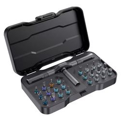 multifunction ratchet screwdriver set with magnetic bits