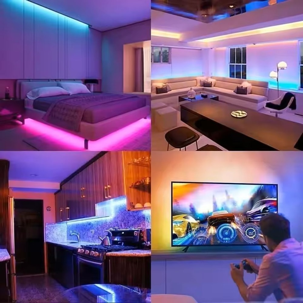 App Controlled LED Strip Lights With Music Sync And Color Changing Effects 2