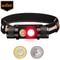 Rechargeable LED Headlamp With White And Deep Red Light 0