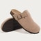 Womens Cork Suede Mules with Arch Support and Antislip Sole