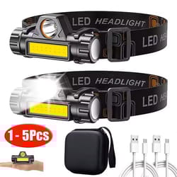 rechargeable led headlamp with magnetic base and waterproof design
