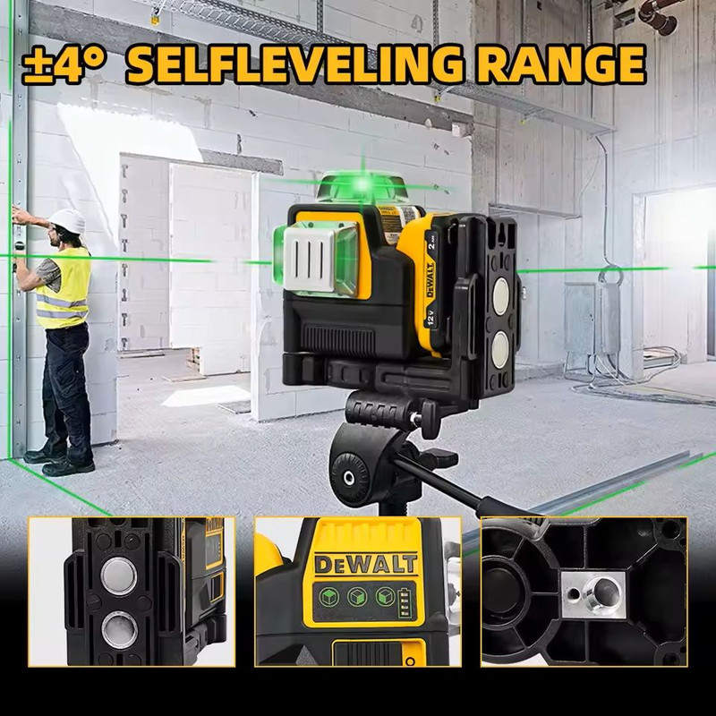 360 Degree Green Beam Self Leveling Laser With Tripod Compatibility 2