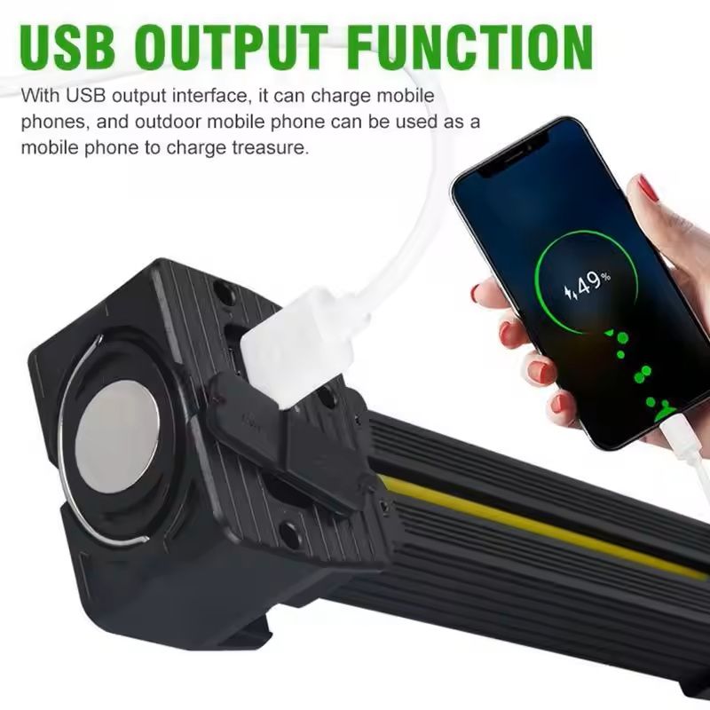 Rechargeable Magnetic LED Flashlight With Folding Design 5