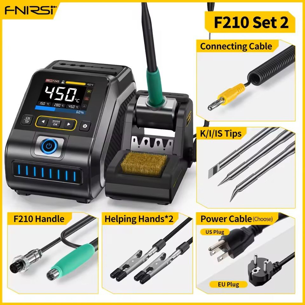 200W Digital Soldering Station With C210 And C245 Handle Compatibility 1