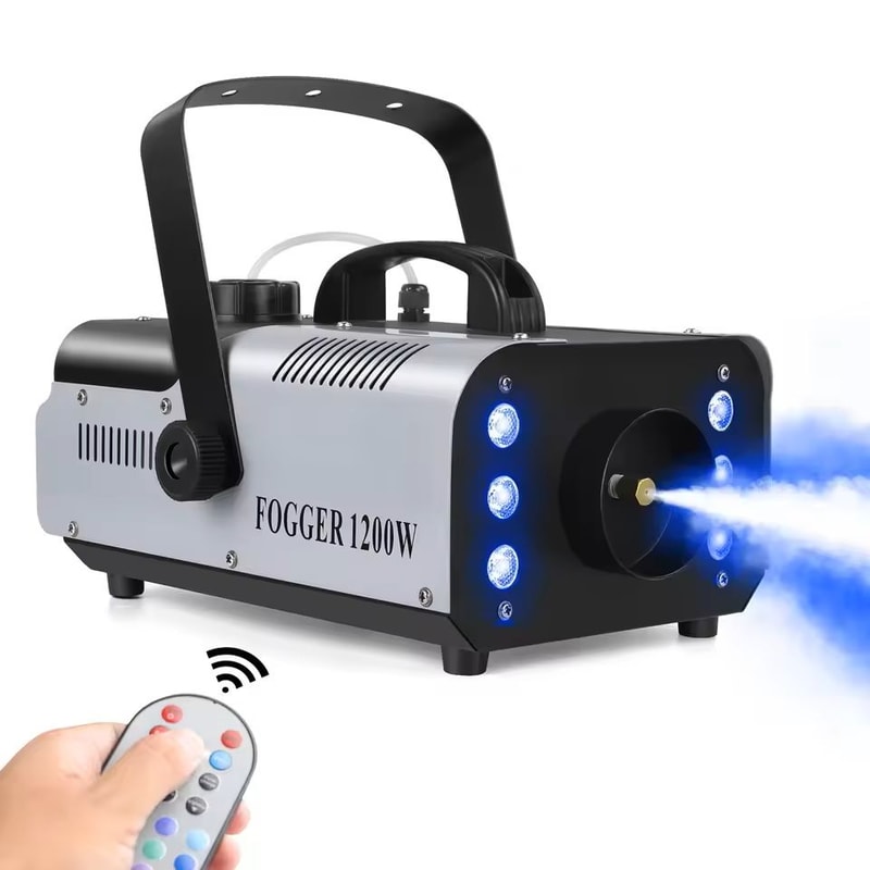 1200W Fog Machine With 6Color LED Lights For Stage Party Effects 2