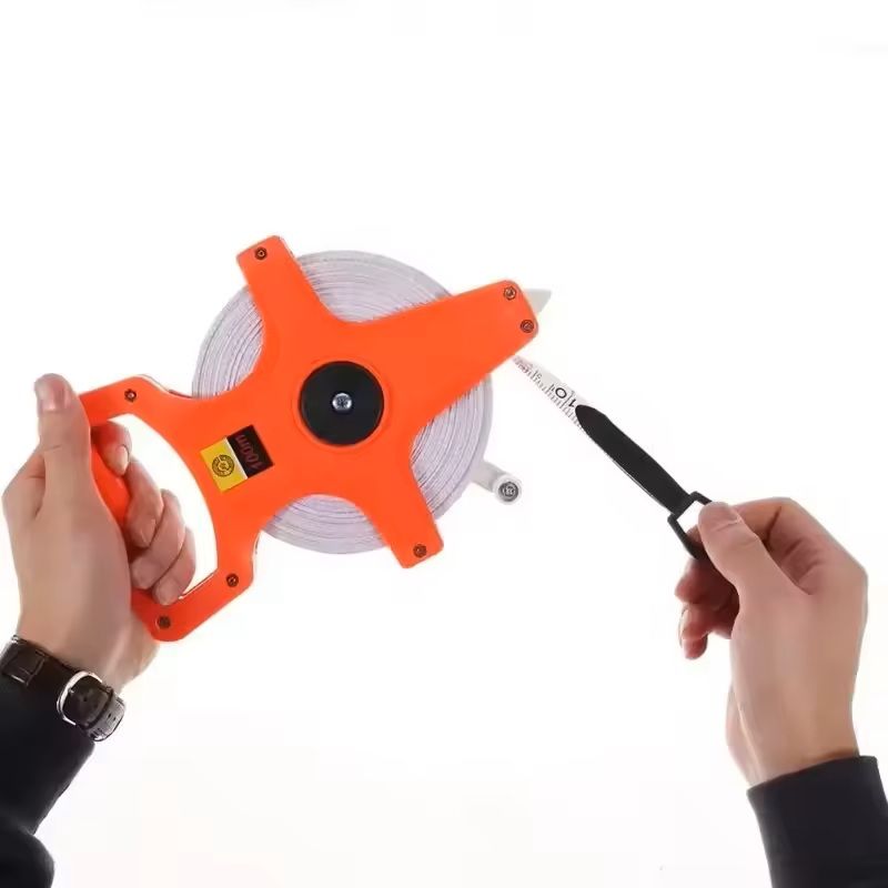 Open Reel Fiberglass Measuring Tape With Inch And Metric Scale In 30m 50m And 100m Lengths 4