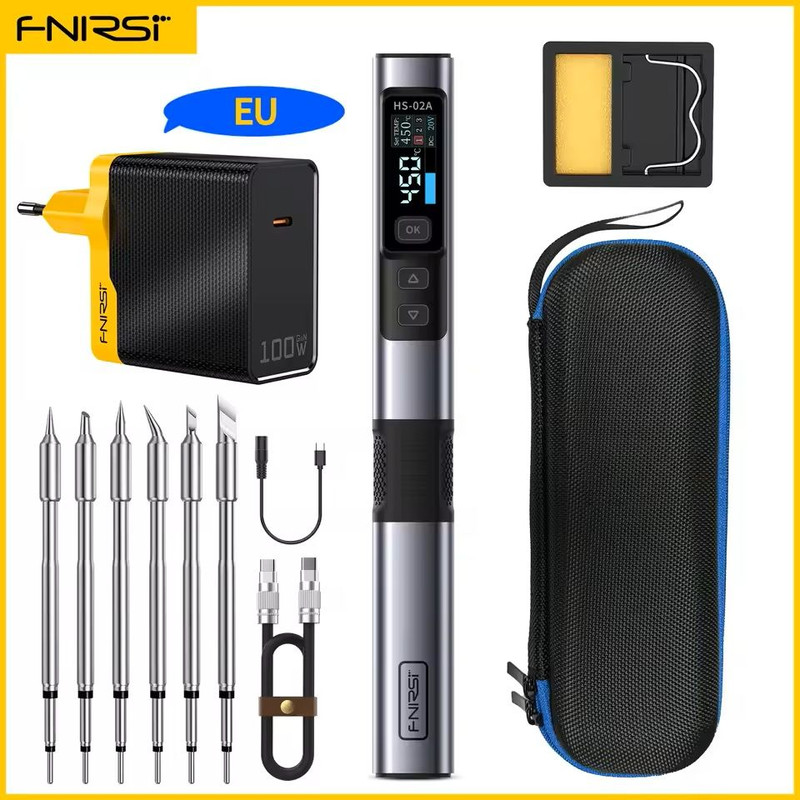 Adjustable Temperature Soldering Iron Set With Digital Control And PD Power Support 13