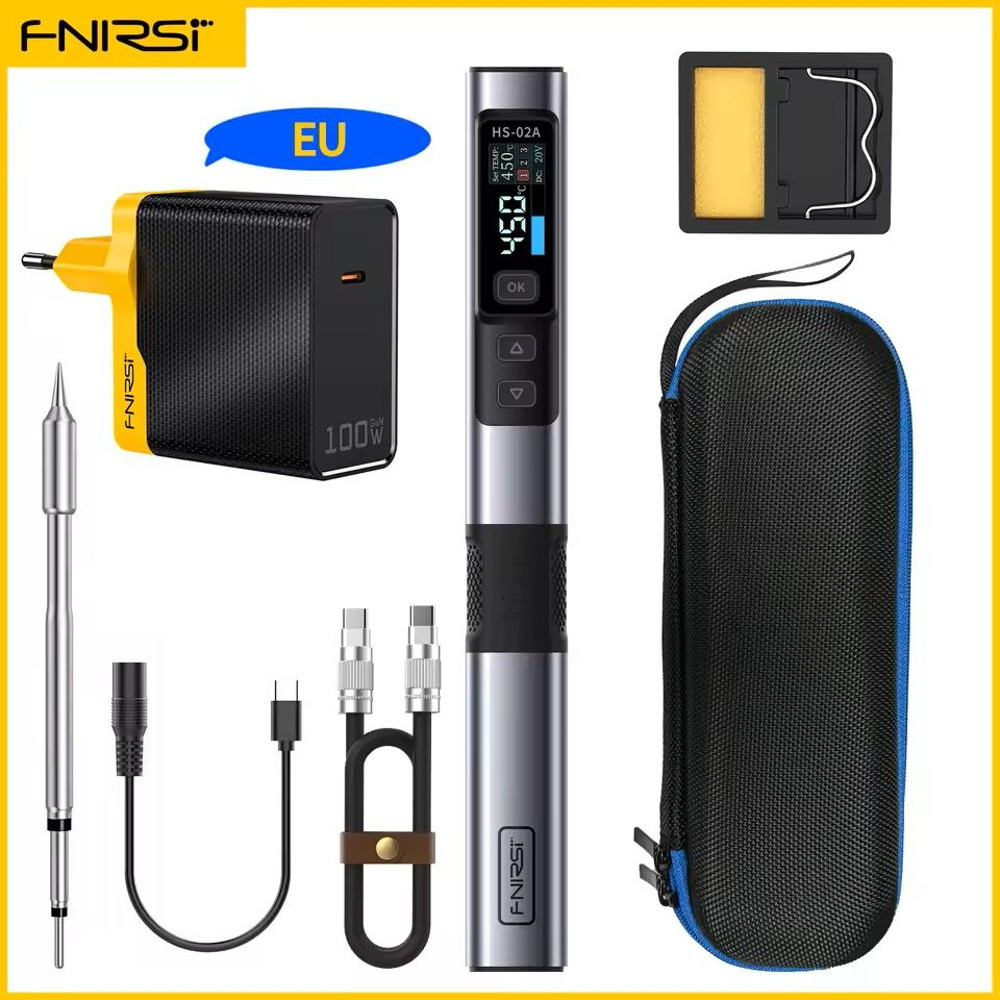 Adjustable Temperature Soldering Iron Set With Digital Control And PD Power Support 6