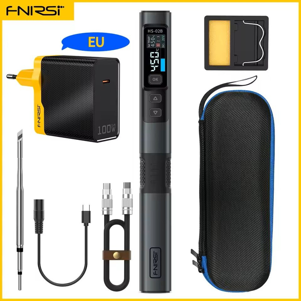 Adjustable Temperature Soldering Iron Set With Digital Control And PD Power Support 7