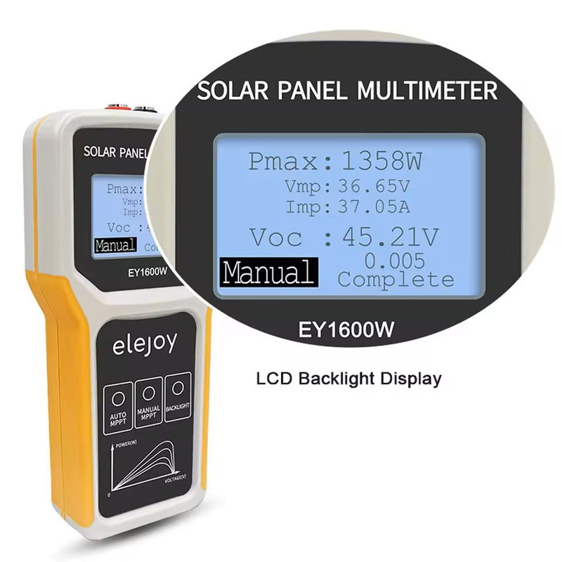 Photovoltaic Panel Voltage And MPPT Tester With LCD Display For Solar Systems 3