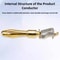 10 Piece GoldPlated Banana Plug Connector Set For High Current Electrical Testing 1