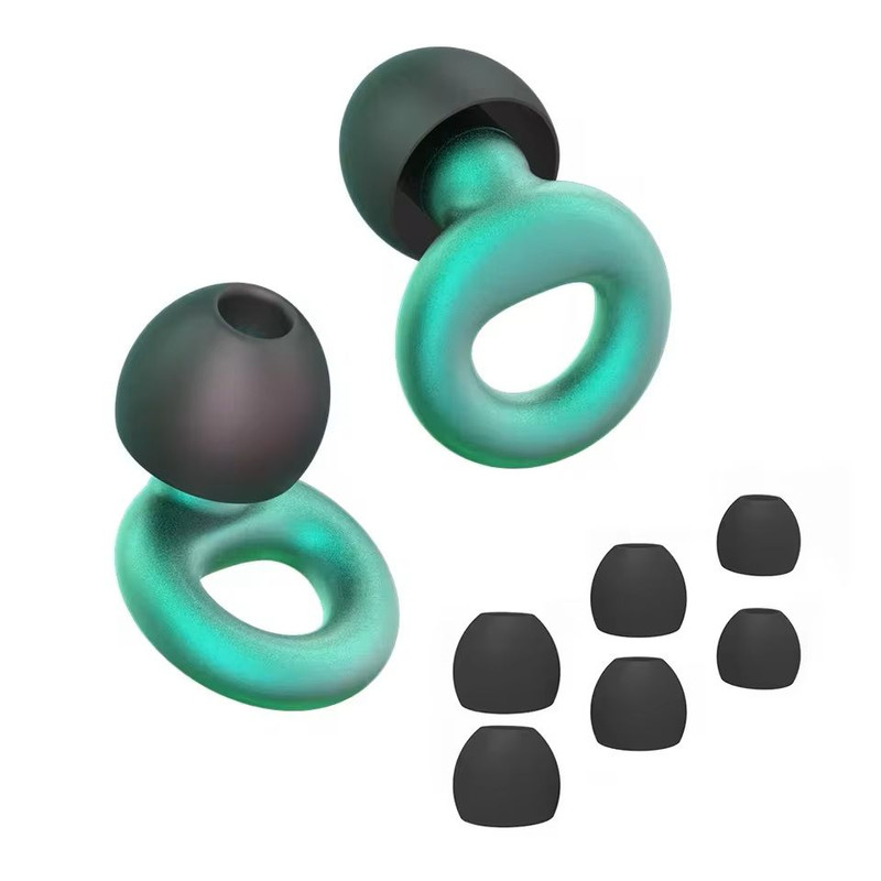 Quiet Reusable Ear Plugs With MultiSize Tips For Sleep Work  Travel 17