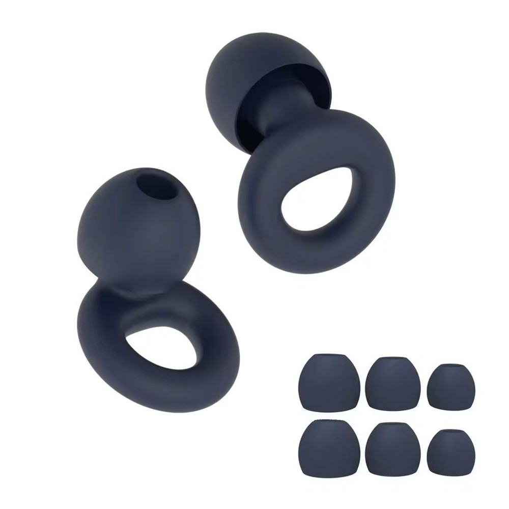 Quiet Reusable Ear Plugs With MultiSize Tips For Sleep Work  Travel 7