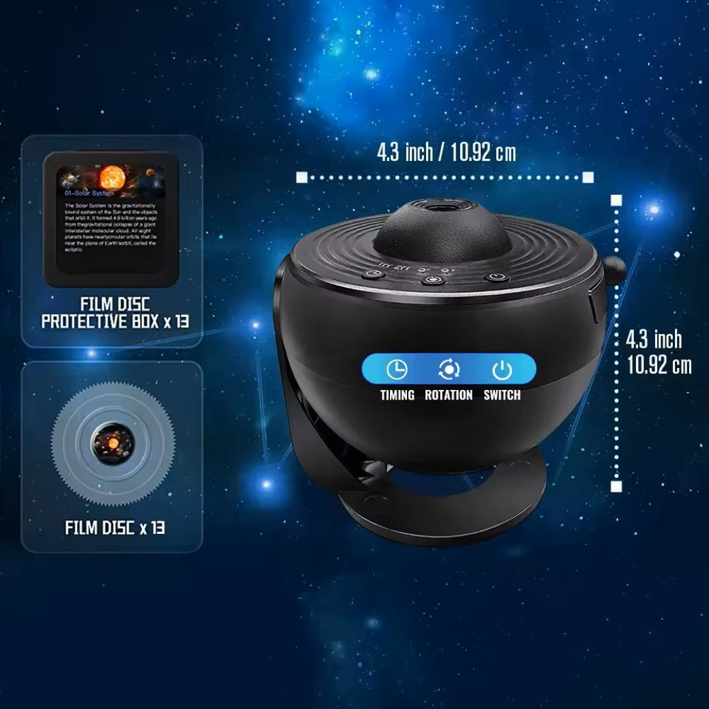 Galaxy Projector With Realistic Starry Sky And Solar System For Kids Bedroom 1
