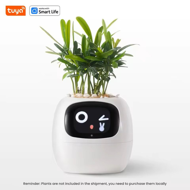 Smart AI Planter With LED Expressions And Sensors For Easy Fun Plant Care 5