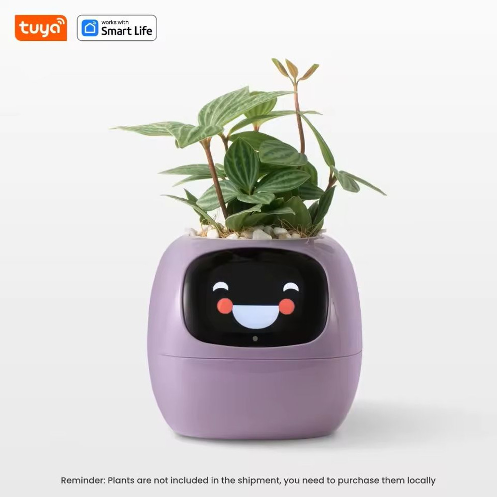 Smart AI Planter With LED Expressions And Sensors For Easy Fun Plant Care 6