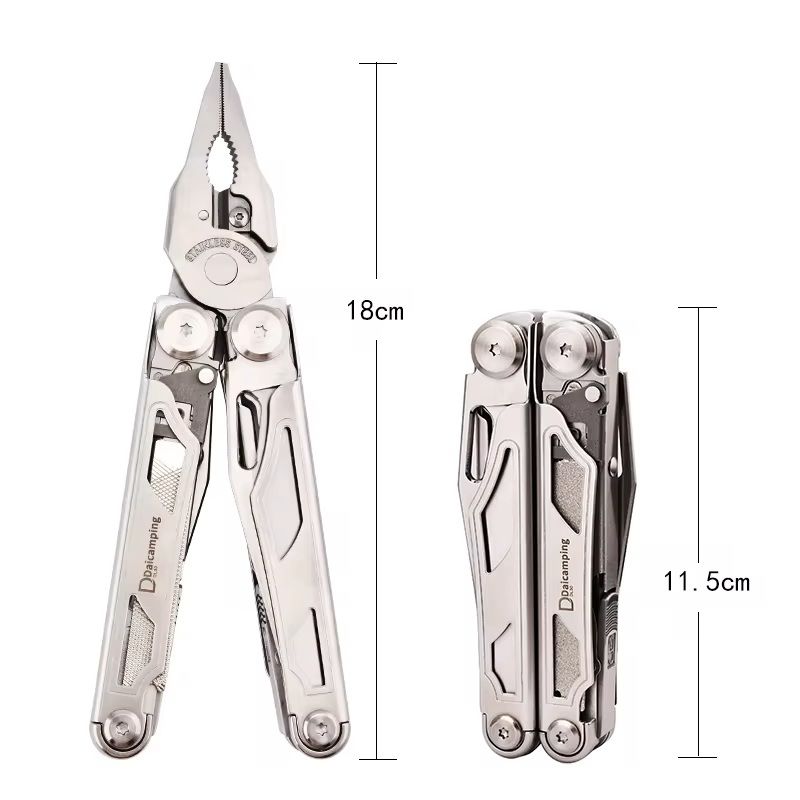 Multifunction Folding Tool Set With Knife Scissors And Pliers For EDC And Survival Use 3