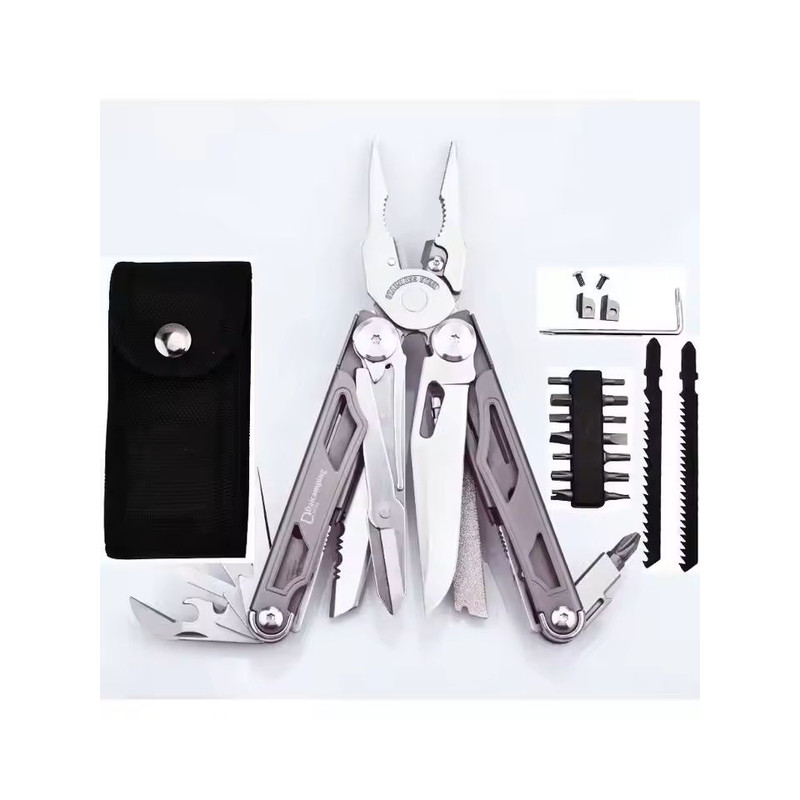 Multifunction Folding Tool Set With Knife Scissors And Pliers For EDC And Survival Use 6