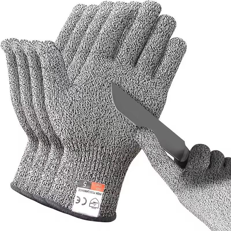Level 5 Cut Resistant Gloves For Kitchen Glass And Industrial Safety Use 0