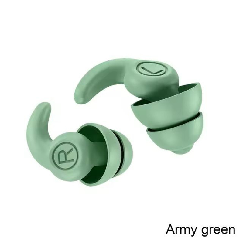 Reusable Silicone Noise Reducing Earplugs For Sleeping Swimming And Sound Protection 16