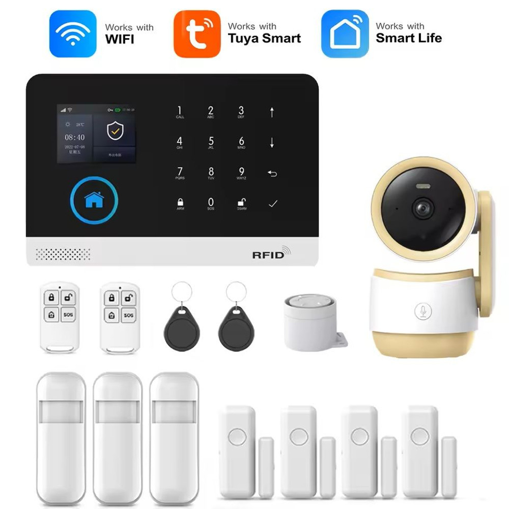 Smart WiFi GSM Home Alarm System With Motion Sensor And App Control For Alexa 15