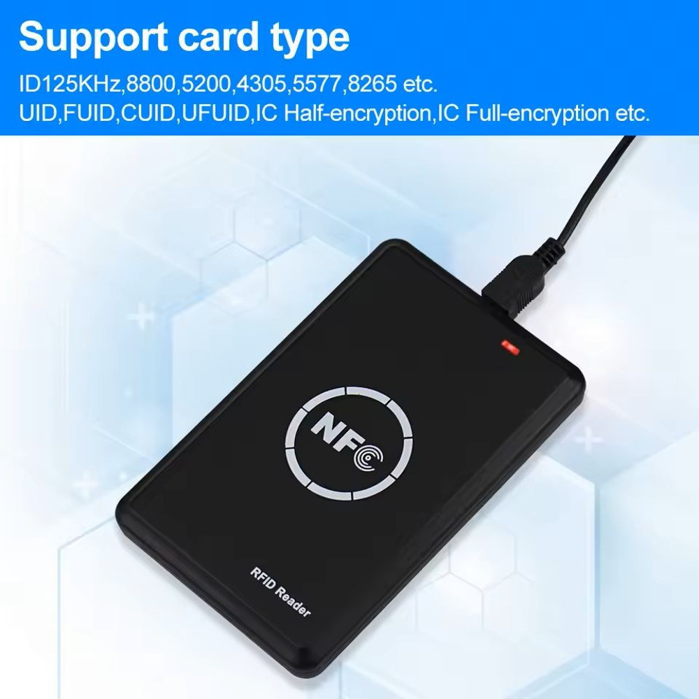 NFC RFID Smart Card Reader And Writer USB Copier For Access Control Key Fob And Tag Duplication 1