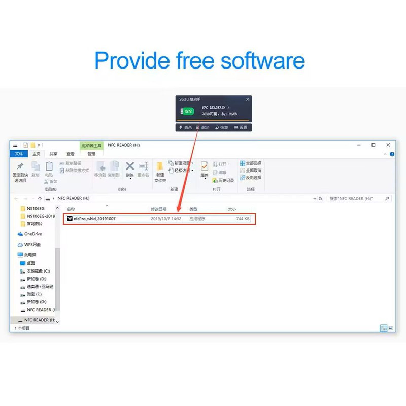 NFC RFID Smart Card Reader And Writer USB Copier For Access Control Key Fob And Tag Duplication 4