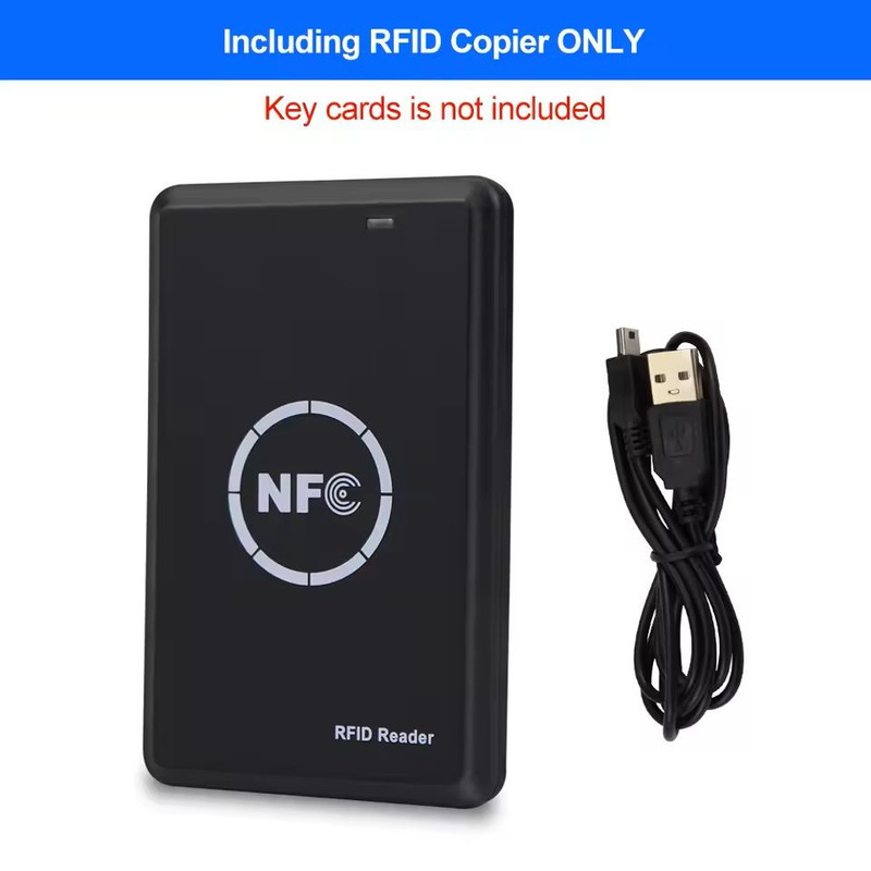 NFC RFID Smart Card Reader And Writer USB Copier For Access Control Key Fob And Tag Duplication 7