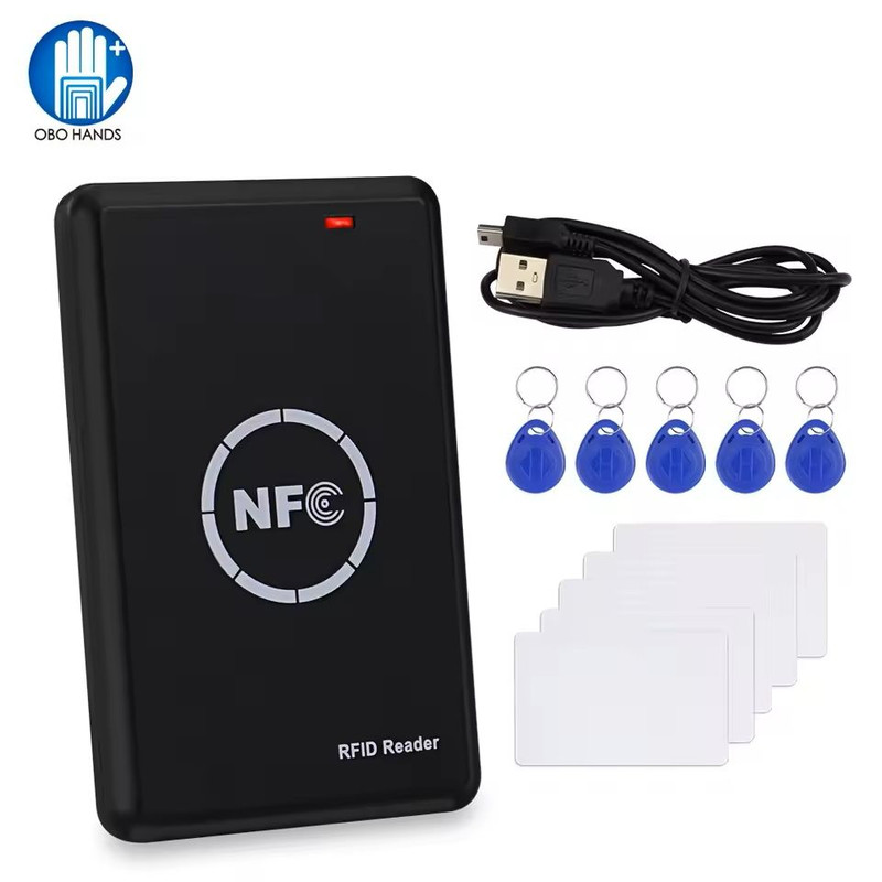 NFC RFID Smart Card Reader And Writer USB Copier For Access Control Key Fob And Tag Duplication 0