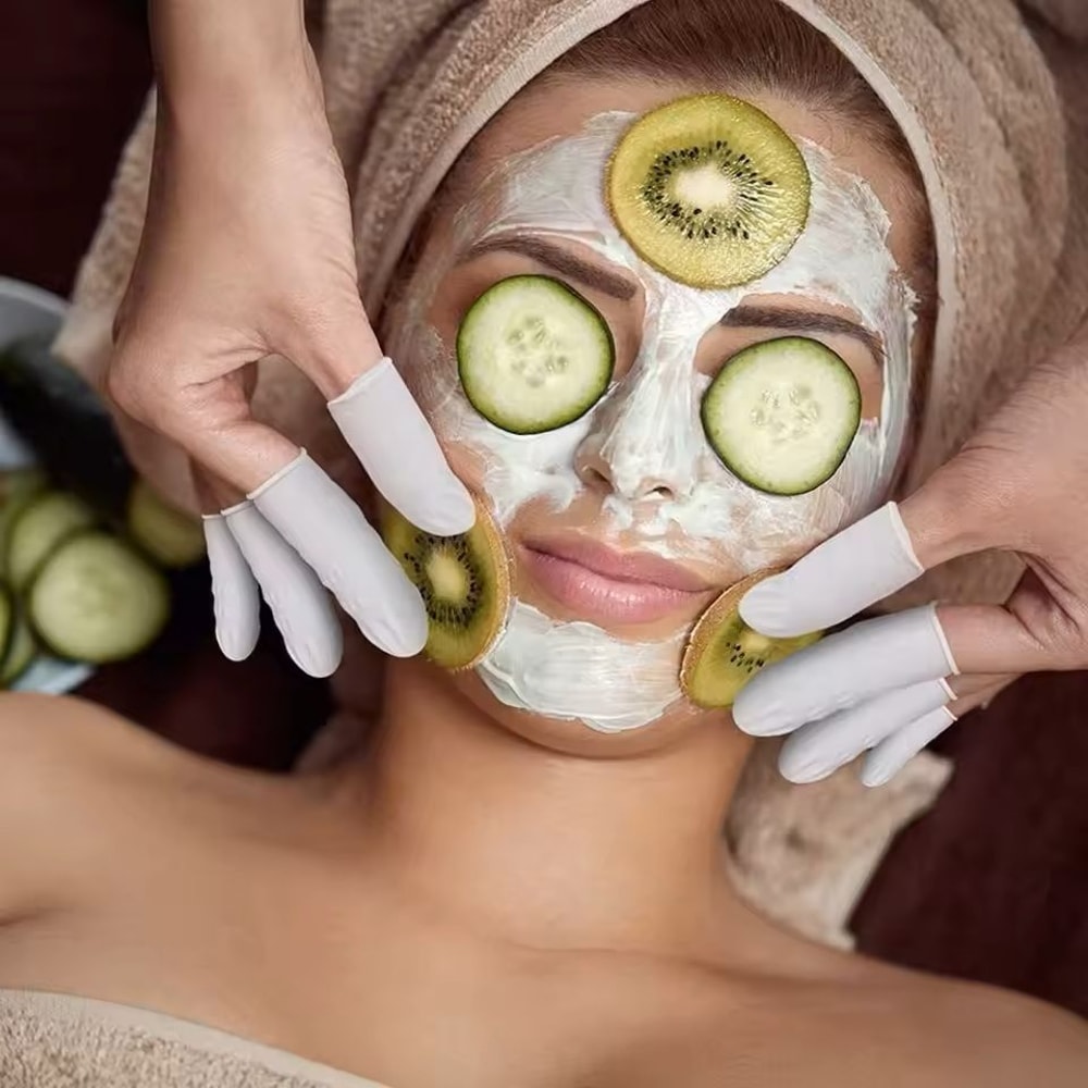 Disposable Latex Finger Cots Non Slip Protective Fingertip Covers For Anti Static Tool Use 4