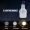 Rechargeable LED Camping Bulb With Hook  60W USB Portable Emergency Light For Outdoor Tents Fishing 1