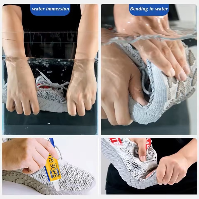 Waterproof Shoe Repair Glue 60ml QuickDrying Adhesive For Boots Soles Leather Repairs 1 2 Or 3Pac 4