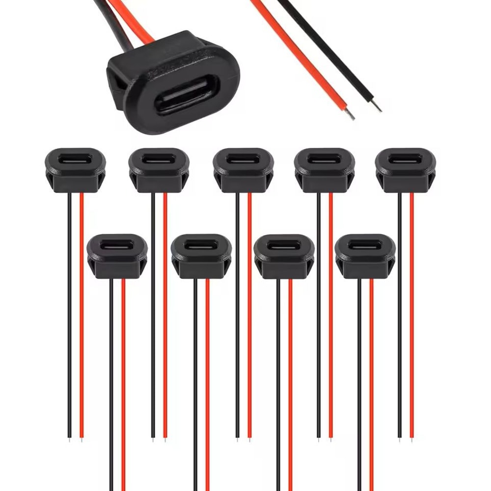 Waterproof TypeC Charging Socket With Card Buckle 51020 Pcs 2