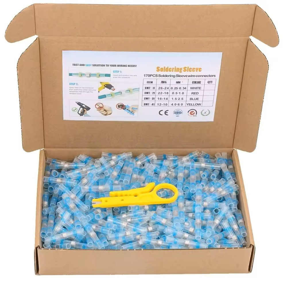 Waterproof Heat Shrink Wire Connectors Solder Seal Electrical Terminals 100200 Pcs 8