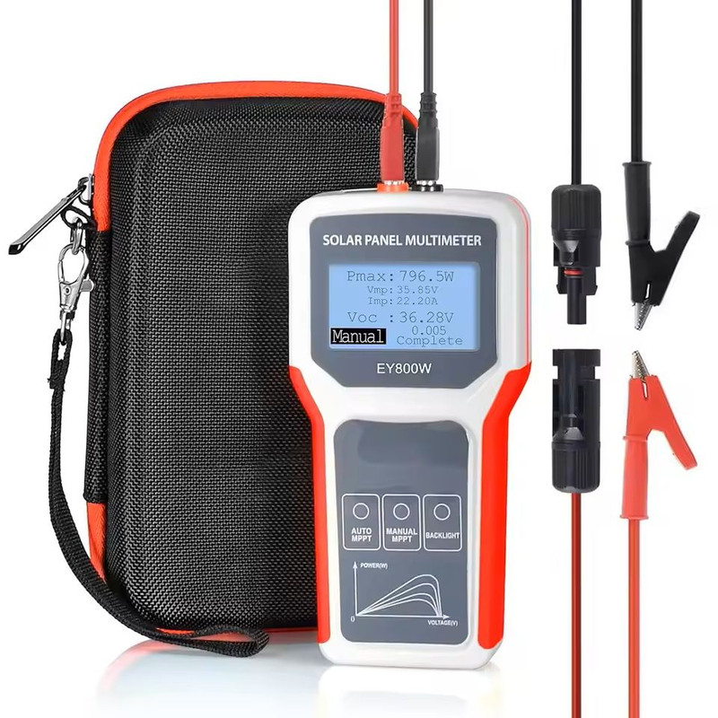 Solar Panel MPPT Tester With Digital Multimeter For Photovoltaic System Diagnostics 5