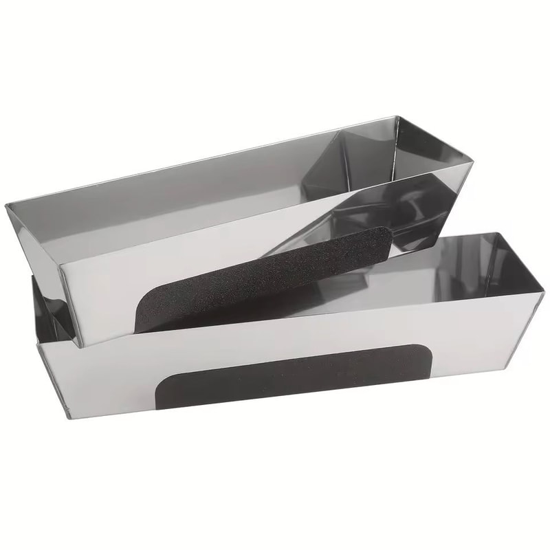 Stainless Steel Drywall Mud Pan With Non Slip Grip For Taping And Spreading 1