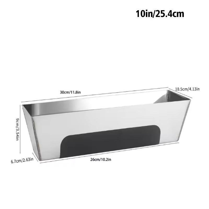 Stainless Steel Drywall Mud Pan With Non Slip Grip For Taping And Spreading 2