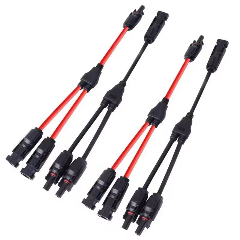 Solar Y Branch Connector Cable 30A For Parallel Wiring PV Panels 1