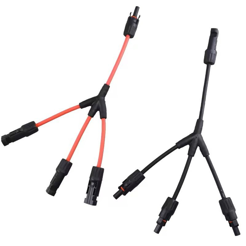 Solar Y Branch Connector Cable 30A For Parallel Wiring PV Panels 6