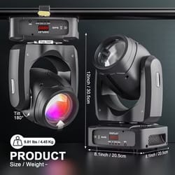 rgbw led moving head stage light with dmx512 and voice activation