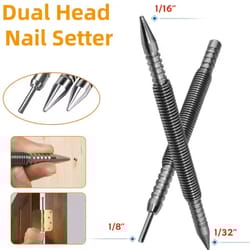 spring loaded center punch tool for marking metal and wood without hammer