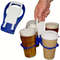 Foldable Beverage Tray Compact Reusable Rack For Coffee Soda And Beer 0