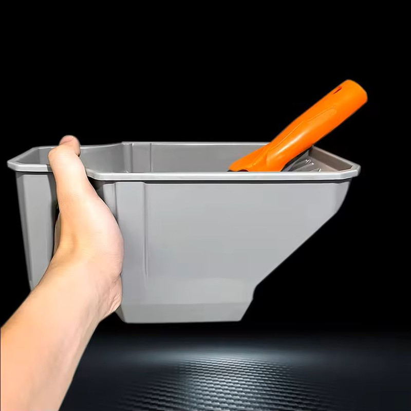 4 Inch Paint Cup With Roller Handle Large Capacity Durable Plastic For Brushes And Rollers 2